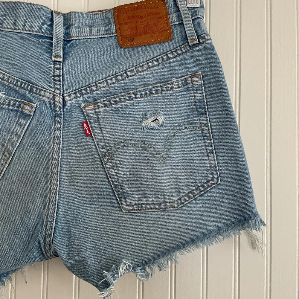 Levi’s 501 Distressed Denim Shorts
